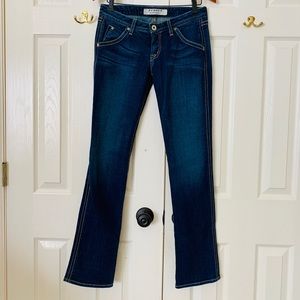 Hudson straight leg dark wash jeans
